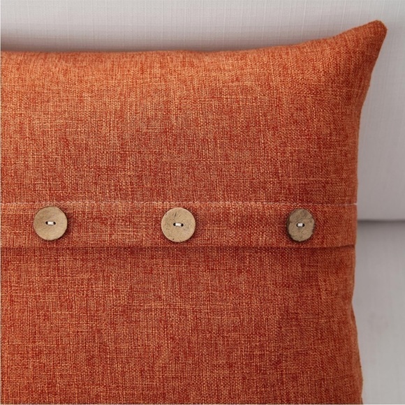 Farmhouse Mid Century Modern Bohemian Decorative Rust Orange Pillow Case Cover - Picture 3 of 16